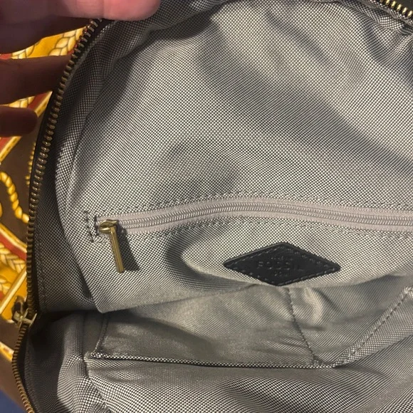 NEW Fossil- Megan Black Leather Backpack - Picture 5 of 5